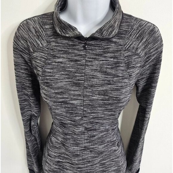 Lululemon It's Rulu 1/4 Zip Pullover Heather Gray‎ Size 4 - Picture 8 of 10